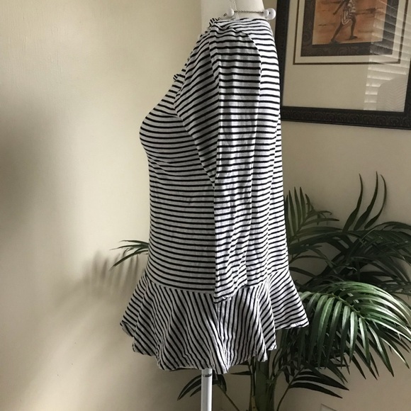2/$15 Gap 3/4 Sleeve Stripe Cotton Knit Top S - Picture 5 of 5